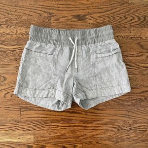 Gray Athleta Linen Shorts